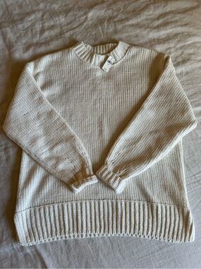 Aerie Like Candy Sweater White XS